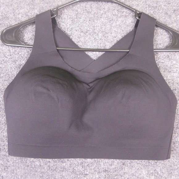 lululemon athletica Other - Lululemon Sports Bra Womens 34D Black Support Crossback Hook Eye Yoga Stretch